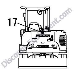REF #17 – 41800-310040 EMBLEM L 04 Yanmar ViO45-6A Excavator
