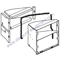172B04-13600 RADIATOR DUCT ASSEMBLY Yanmar ViO45-6A Excavator