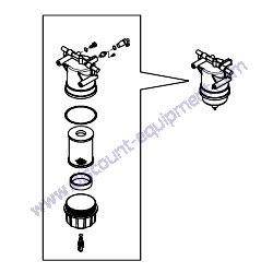 129E22-55700 FUEL FILTER ASSEMBLY Yanmar ViO45-6A Excavator
