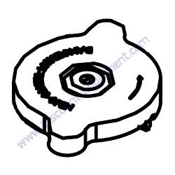 129107-44590 RADIATOR CAP Yanmar ViO45-6A Excavator