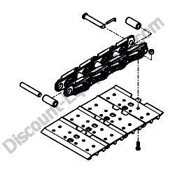172B04-38100 TRACK SHOE ASSEMBLY 350 Yanmar ViO45-6A Excavator