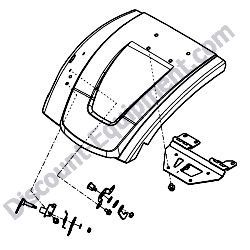 172B04-61810 BLACK COVER ASSEMBLY B Yanmar ViO45-6A Excavator
