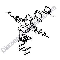 172B02-64800 SUS SEAT ASSEMBLY Yanmar ViO45-6A Excavator