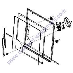 172B02-68500 FRONT WINDOW ASSEMBLY Yanmar ViO45-6A Excavator