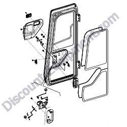172B02-68200 CABIN DOOR ASSEMBLY Yanmar ViO45-6A Excavator