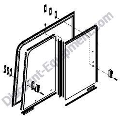 172B02-69300 SASH ASSEMBLY Yanmar ViO45-6A Excavator