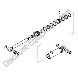 172B05-72800 BLADE CYLINDER ASSEMBLY QUICK COUPLER Yanmar ViO45-6A Excavator