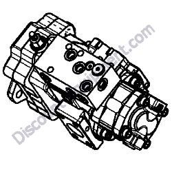 172B04-73130 PUMP ASSEMBLY 3 SOL AC Yanmar ViO45-6A Excavator