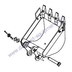 172960-81600 BUCKET PIN KIT QUICK COUPLER Yanmar ViO45-6A Excavator