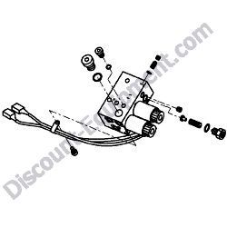 172458-73621 BLOCK VALVE ASSEMBLY Yanmar ViO27-5B Excavator