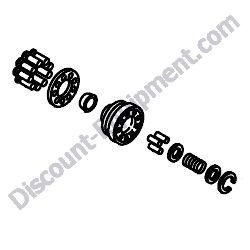 172450-73620 CYLINDER BLOCK KIT Yanmar ViO27-5B Excavator