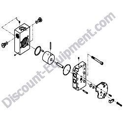 172A47-74210 2-WAY MULTI VALVE ASSEMBLY Yanmar ViO27-5B Excavator