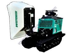 Multiquip / Whiteman WTB-16PD Hydraulic Powered Track-Drive Buggy 16 cu. ft. Poly 180° Pivot Dump 22HP Honda Engine