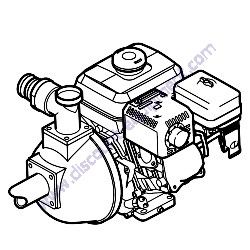 Multiquip QP2HLF PUMP CENTRIFUGAL LESS FRAME for WT5C-WTE5C Water Trailer