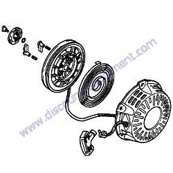 28400ZH8013ZB STARTER ASSEMBLY RECOIL NH1 BLACK MultiQuip MVC90H Forward Plate Compactor