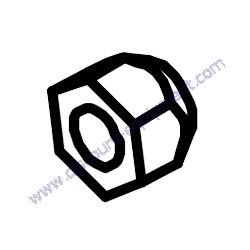 05042 NUT LUG 1/2-20 NF Barreto 825TKL Mini Track Loader