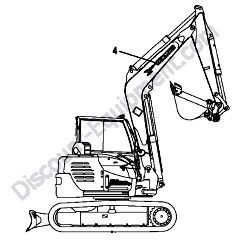 REF #4 - 172A21-03220 LABEL BRAND Yanmar ViO80 Excavator