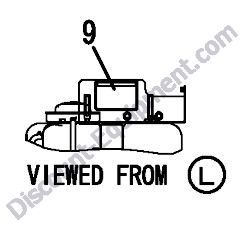 REF #9 - 172A69-03130 LABEL GREASING US Yanmar ViO80 Excavator