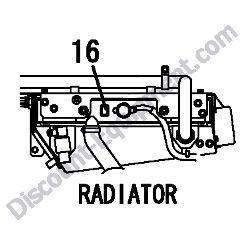 REF #16 - 172A38-03211 LABEL ANTI-FREEZING Yanmar ViO80 Excavator