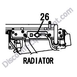 REF #26 - 172462-03320 LABEL RADIATOR Yanmar ViO80 Excavator