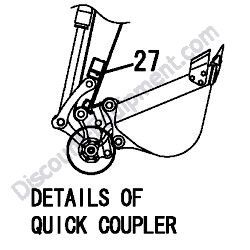 REF #27 - 172472-03330 LABEL LOCK PIN Yanmar ViO80 Excavator