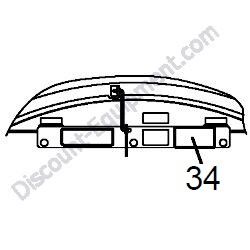 REF #34 - 172A36-03411 LABEL ENGINE ROOM Yanmar ViO80 Excavator