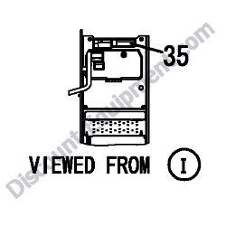 REF #35 - 172437-03422 LABEL MUFFLER Yanmar ViO80 Excavator