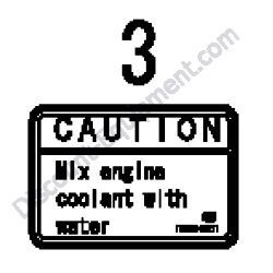 REF #3 - 172A38-03211 LABEL ANTI-FREEZING Yanmar ViO80 Excavator