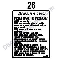 REF #26 - 172437-03372 LABEL NEUTRAL Yanmar ViO80 Excavator
