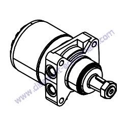 04027R TRACK DRIVE MOTOR MINI SKID Barreto 825TKL Mini Track Loader