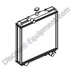172A89-13310 RADIATOR SUB ASSEMBLY Yanmar ViO80 Excavator