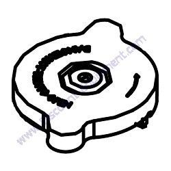 129107-44590 CAP RADIATOR Yanmar ViO80 Excavator
