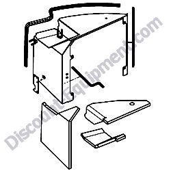 172A89-13600 RADIATOR DUCT ASSEMBLY Yanmar ViO80 Excavator