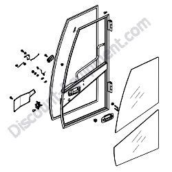 172A69-68050 DOOR ASSEMBLY Yanmar ViO80 Excavator