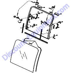 172A69-68250 WINDOW ASSEMBLY Yanmar ViO80 Excavator