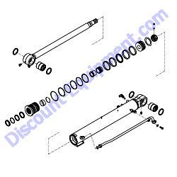 172B11-72101 BOOM CYLINDER ASSEMBLY Yanmar ViO80 Excavator