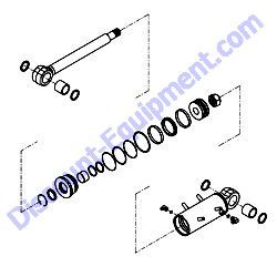 172A69-72800 BLADE CYLINDER ASSEMBLY Yanmar ViO80 Excavator
