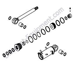 172B11-72801 BLADE CYLINDER ASSEMBLY Yanmar ViO80 Excavator