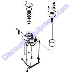 772A69-75100 RESERVOIR TANK ASSEMBLY Yanmar ViO80 Excavator