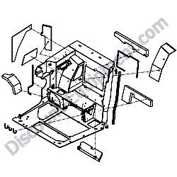 172A89-64200 SEAT MOUNT ASSEMBLY 49 Yanmar ViO80 Excavator