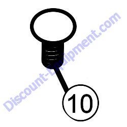 REF #10 - 4014 SCREW 2-3/16 P-K TYPE U-DRIVE Multiquip Whiteman B46 Series Walk-Behind Trowel