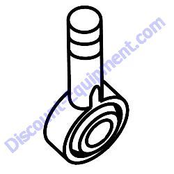 1723 ROD END 5/16-24 MALE Multiquip Whiteman B46 Series Walk-Behind Trowel