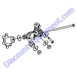 30206 VIBE CHASSIS ASSEMBLY Multiquip Whiteman BH90C BH11C BS90C Walk-Behind Trowel