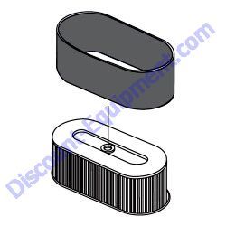 2793260718 FILTER DUAL AIR Multiquip Whiteman BH90C BH11C BS90C Walk-Behind Trowel