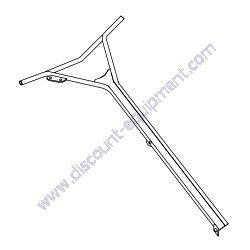 21251-1 HANDLE ISO W/A WHITEMAN FIN Multiquip Whiteman CA4HC Walk-Behind Trowel