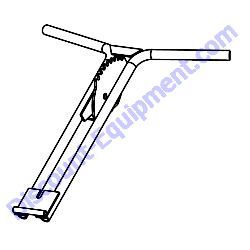 21788 HANDLE UPPER Multiquip Whiteman CA4HC Walk-Behind Trowel