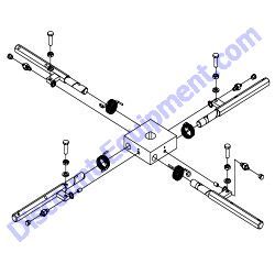 11860 SPIDER ASSEMBLY Multiquip Whiteman CA4HM Walk-Behind Trowel