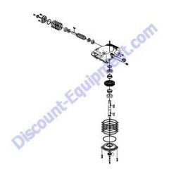 21436 GEARBOX WITH OIL ASSEMBLY Multiquip Whiteman CA4HM Walk-Behind Trowel
