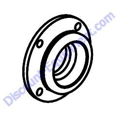 9047 FLANGE COUNTER SHAFT Multiquip Whiteman HDA Series Walk-Behind Trowel