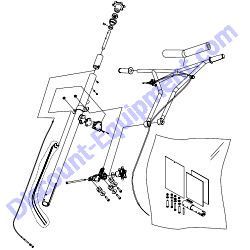 SXHD HANDLE ASSEMBLY Multiquip Whiteman HDA Series Walk-Behind Trowel